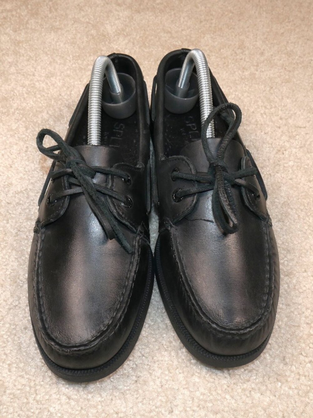 Sperry Top-Sider Men's Original 2 Eye Boat Shoe, Size 7.5M - Black